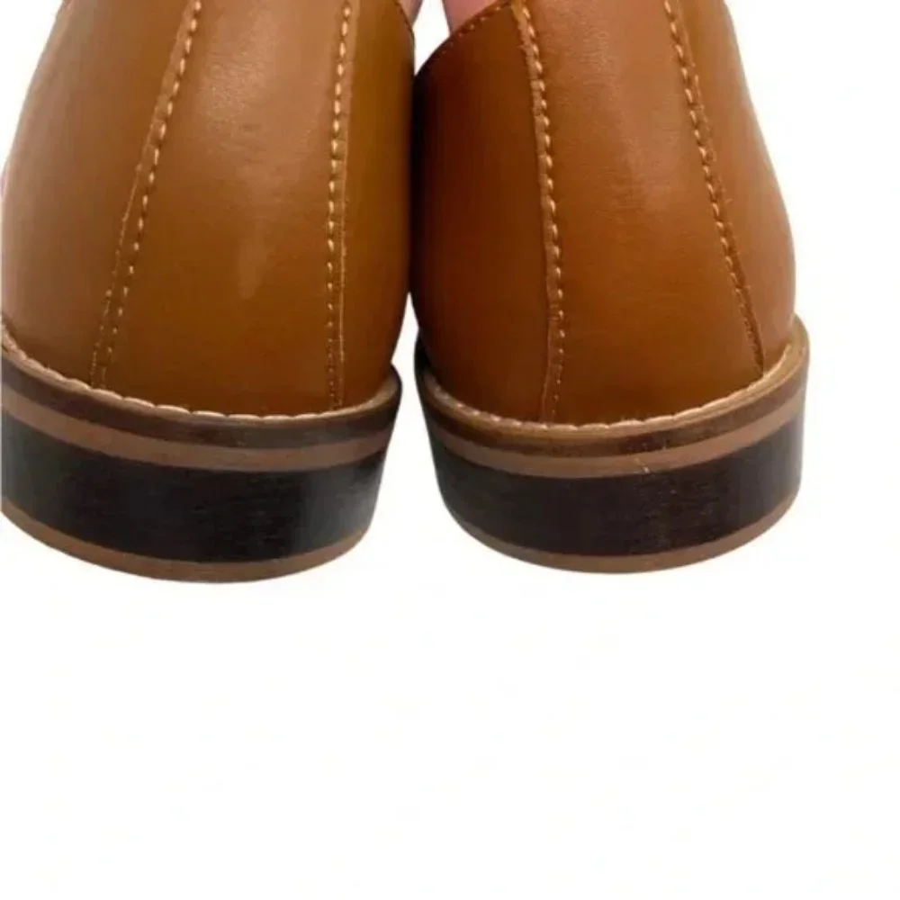 Parallel Shoes NWT Women's Classic Vegan Wingtip Oxford Shoes Brown - Picture 7 of 7